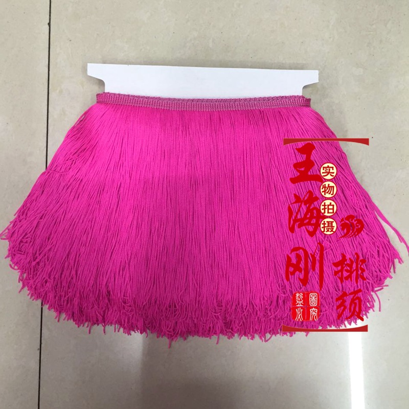Stage Clothing Accessories/Latin Dance Fringe/Nylon Encryption Double Line Row Must Be 20Cm Long Welcome Wholesale Specification drawing