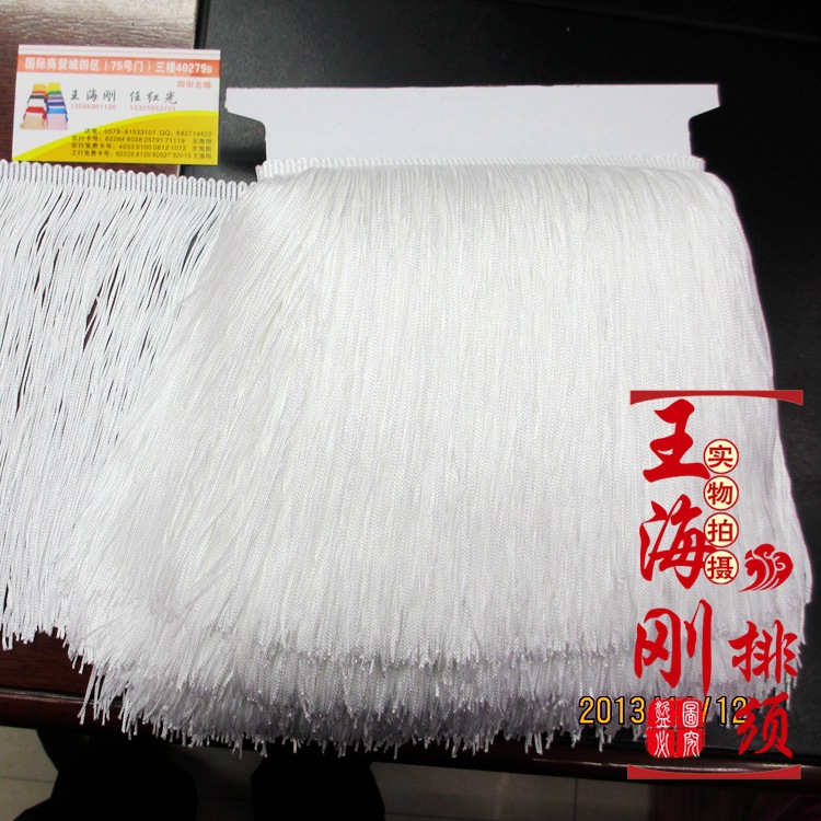 Stage Clothing Accessories/Latin Dance Fringe Lace/Polyester Encryption Double Line Row Shall Be 20Cm Long details Picture
