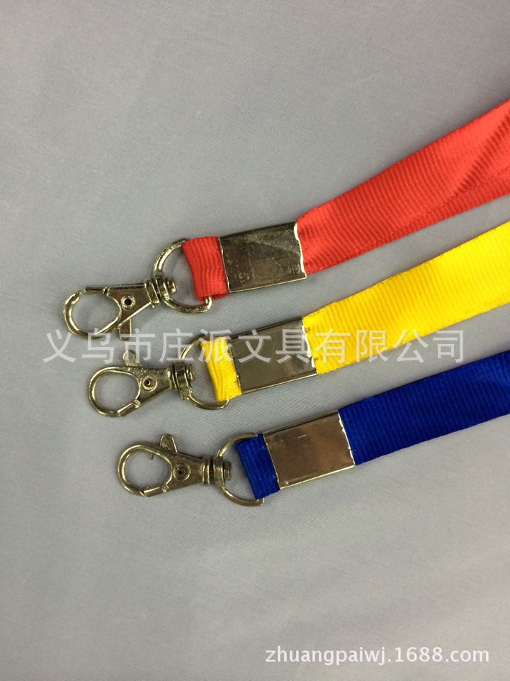 Factory direct sales of "Zhuangpai Stationery" red/Yellow/Blue/green/orange 1.5-wide ID card rope Specification drawing