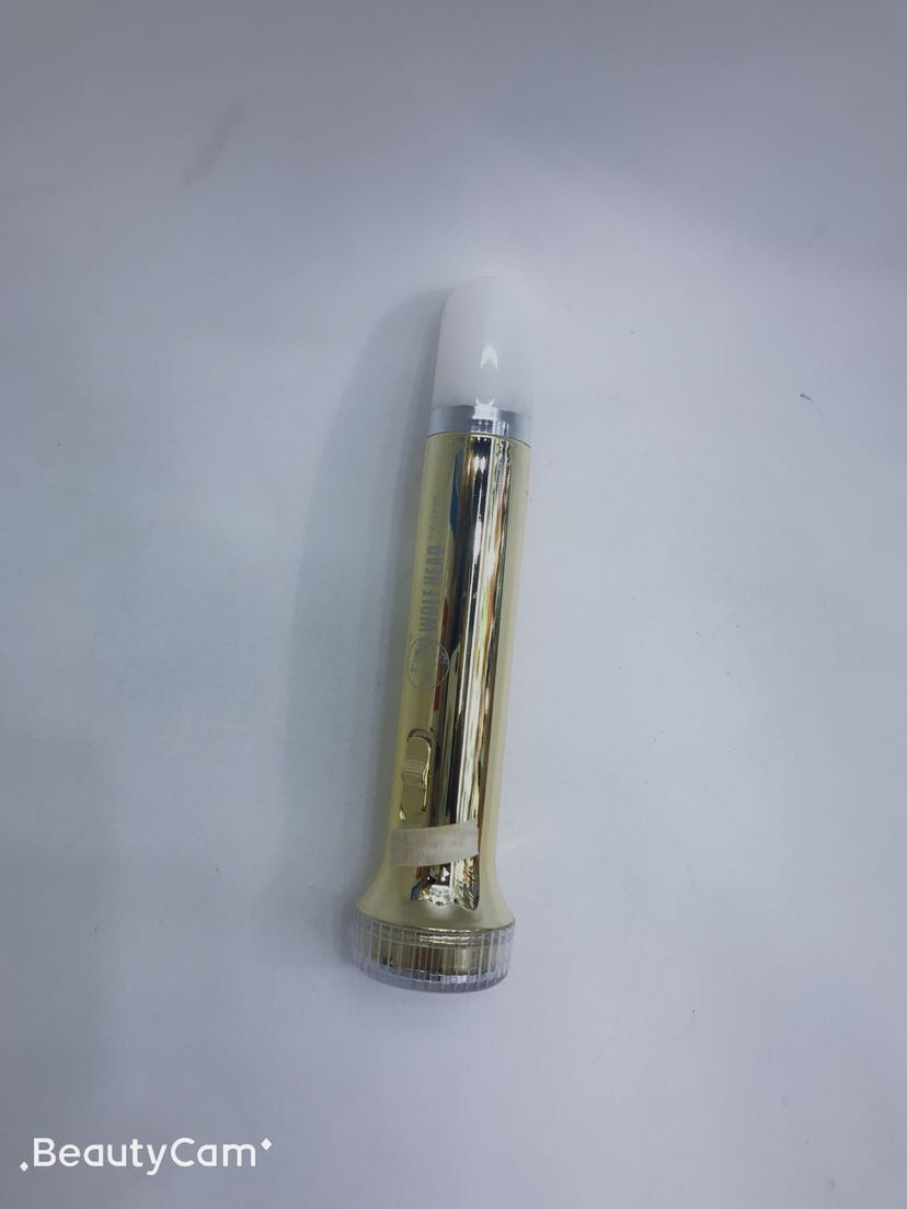 8895 Gold-plated wolf head Led Rechargeable flashlight Specification image