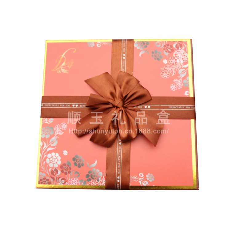 Factory Direct Sales New Exquisite Fashion Hot Foil Bow Gift Box Gift Box Birthday Gift Box