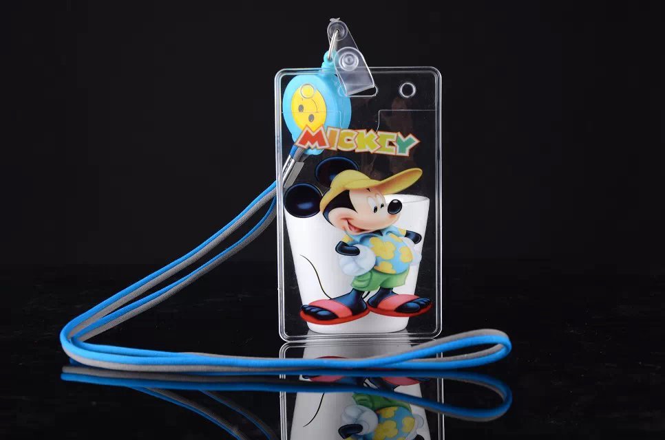 Korean Version Of The Student Bus Cute Cartoon Children's Soft Rope Elastic Rope Chest Card details Picture
