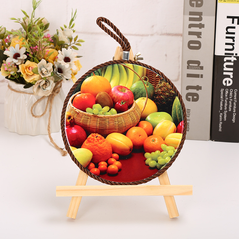 [LOVELY HOME] [hold ja] ceramica pot mat ceramica pot mat transferencia de calor decoración colgante Specification image
