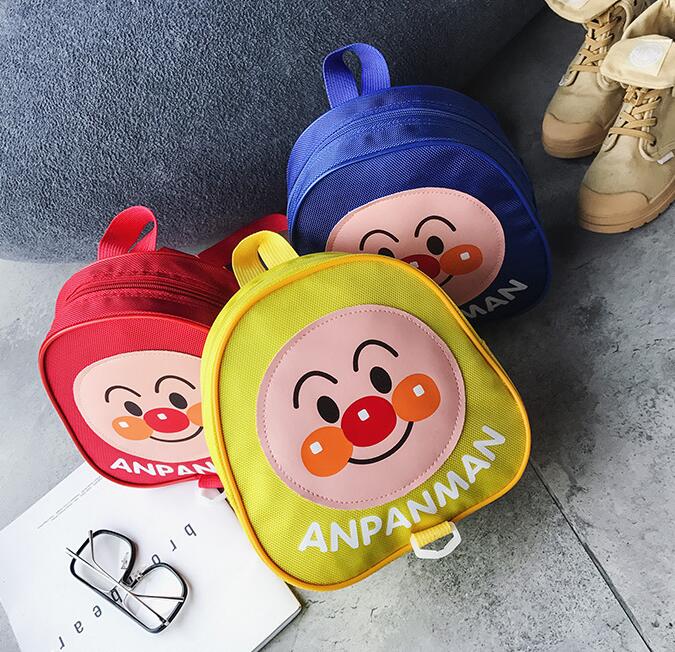 Children's schoolbags, cartoon backpacks, double-shoulder backpacks, breadman, cute little bags for children aged 2 to 8 in kindergartens