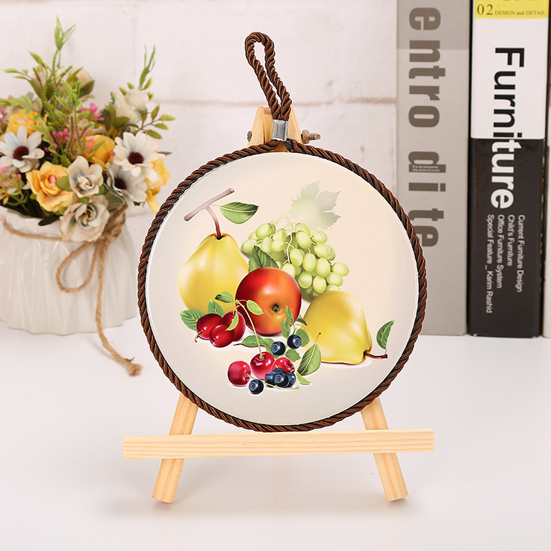 [LOVELY HOME] [hold ja] ceramica pot mat ceramica pot mat transferencia de calor decoración colgante details Picture