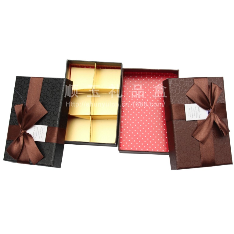 Manufacturers Wholesale Exquisite Fashion Chocolate Box High-End Candy Box Rectangular 6-Grain Chocolate Box Specification drawing