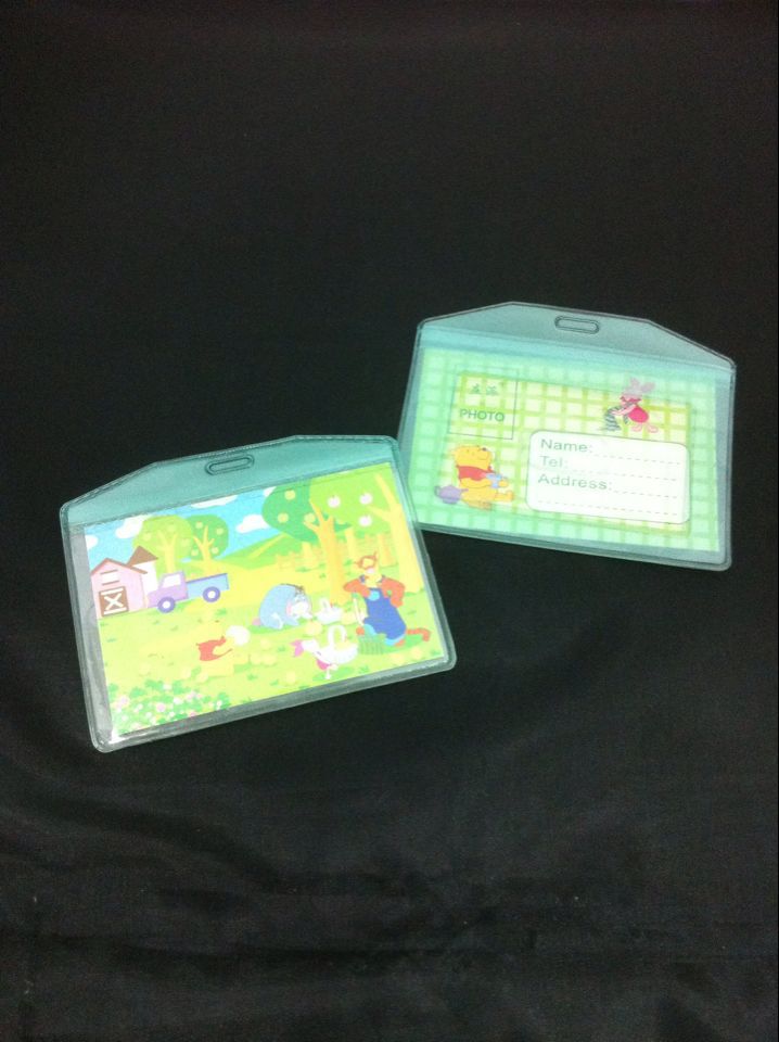 Yiwu City office supplies "Zhuang Pai stationery" cartoon transparent waterproof horizontal certificate card thumbnail