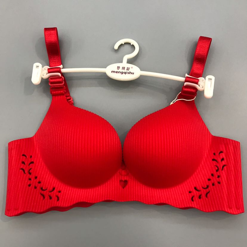 一片式无钢圈文胸聚拢少女 加厚薄款小胸罩性感收副乳调整型内衣