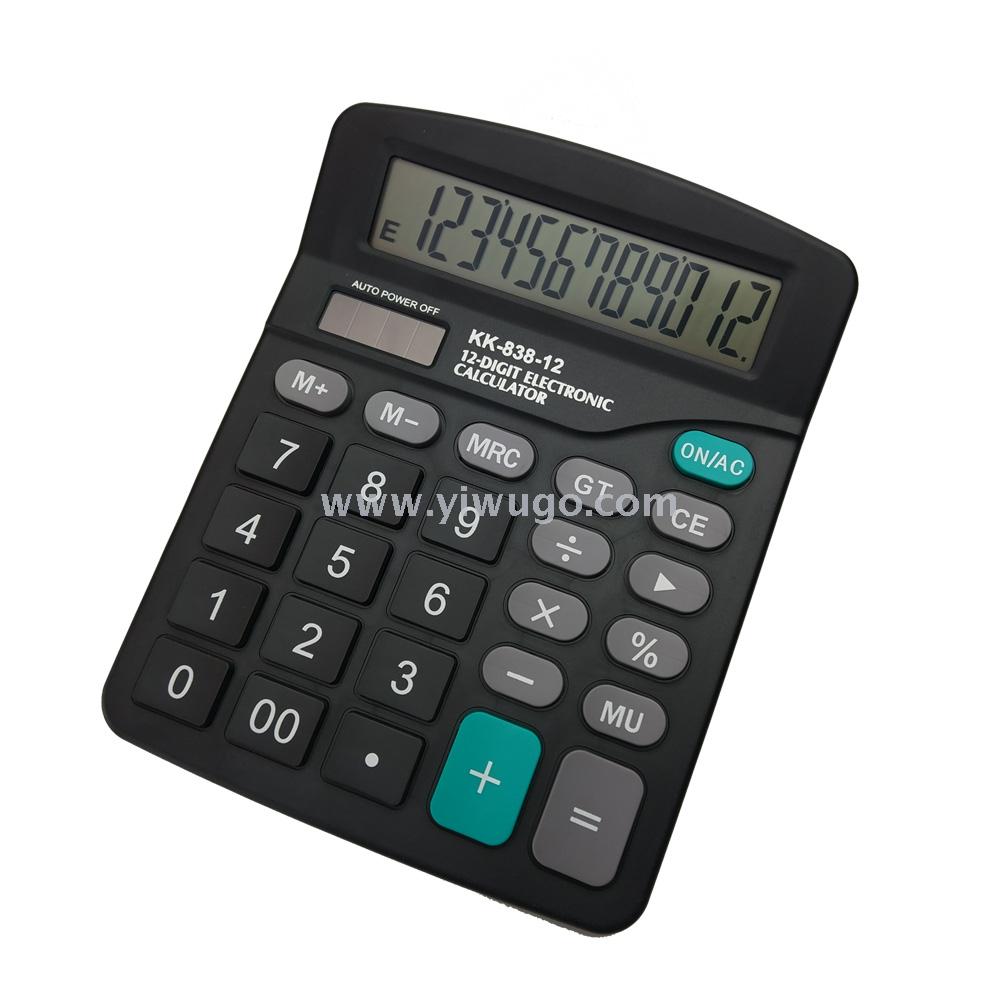 计算器定制 12位数高清显示大号计算机KK-838细节图