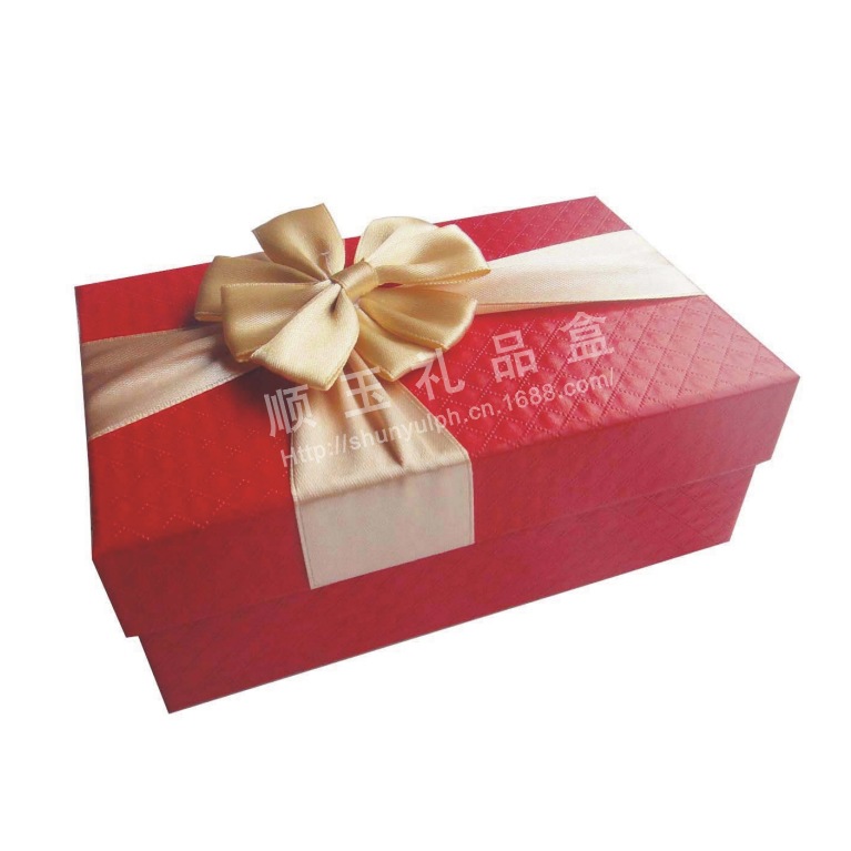 Creative Gift Box Wedding Gift Box Long Gift Box Festive Red Gift Box