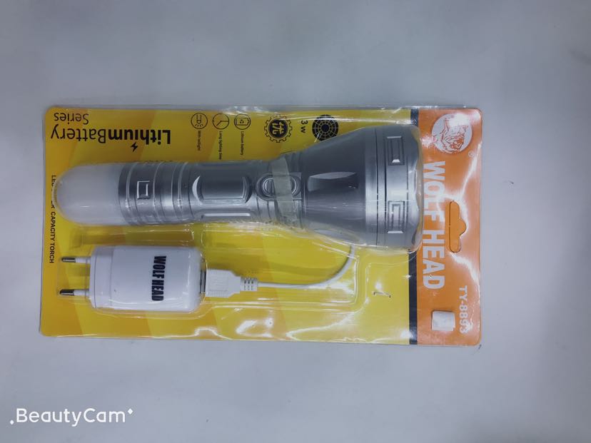 8893 wolf head Led Rechargeable Flashlight