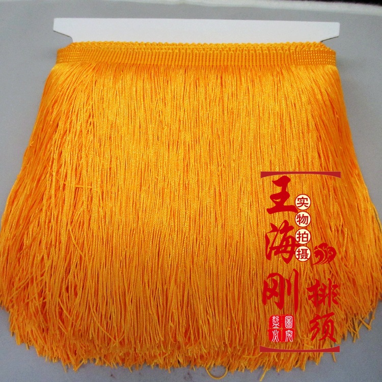 Stage Clothing Accessories/Latin Dance Fringe Lace/Polyester Encryption Double Line Row Shall Be 20Cm Long Specification drawing
