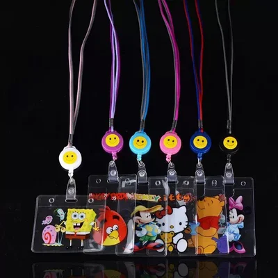 Korean Version Of The Student Bus Cute Cartoon Children's Soft Rope Elastic Rope Chest Card