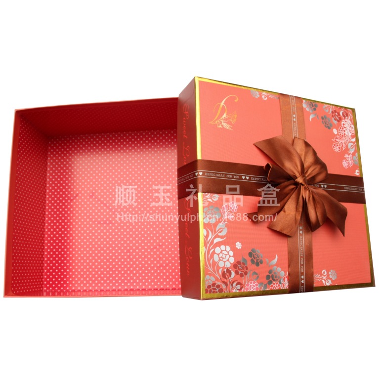 Factory Direct Sales New Exquisite Fashion Hot Foil Bow Gift Box Gift Box Birthday Gift Box details Picture