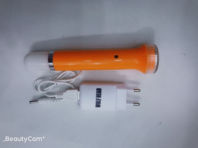8895 wolf head Led Rechargeable Flashlight details Picture