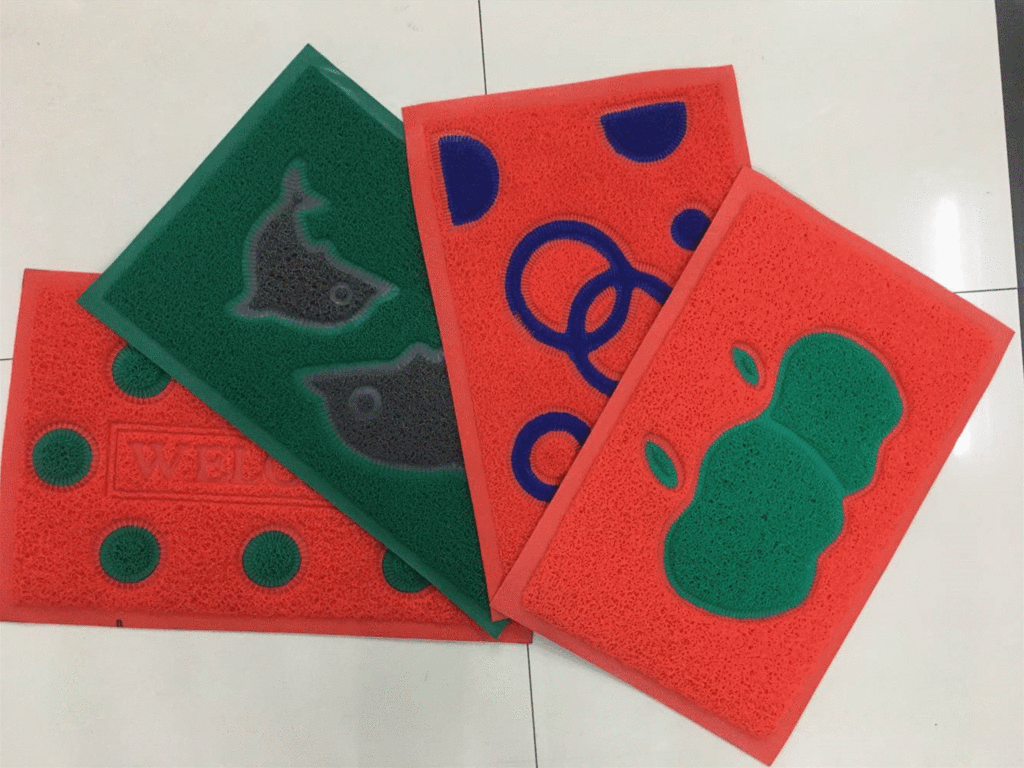 Thin brushed splicing pad, anti-slip pad, door pad, floor pad, pvc splicing pad, brushed foot pad, threaded ring pad, 38*58cm Application Scenario