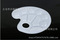 亚马逊palette6白调色盘6.7孔水彩调色盘椭圆形调色板马蹄形小号细节图