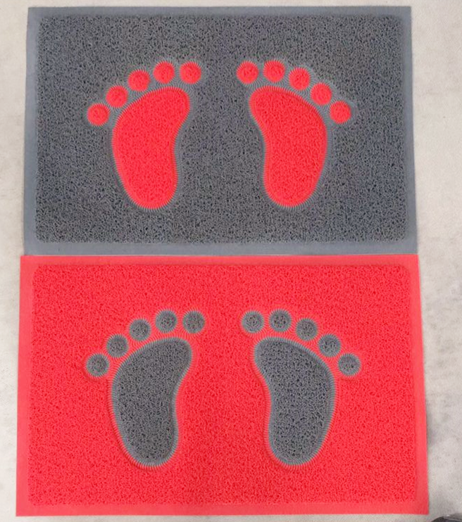 Thin brushed splicing pad, anti-slip pad, door pad, floor pad, pvc splicing pad, brushed foot pad, threaded ring pad, 38*58cm full figure