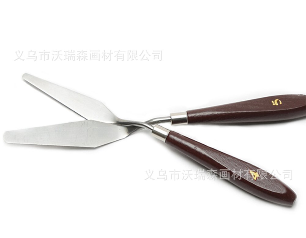 Cross-Border For 5 Oil Painting Scraper Stainless Steel Toning Supplies Art Painting Tools Set Manufacturers Wholesale Specification drawing