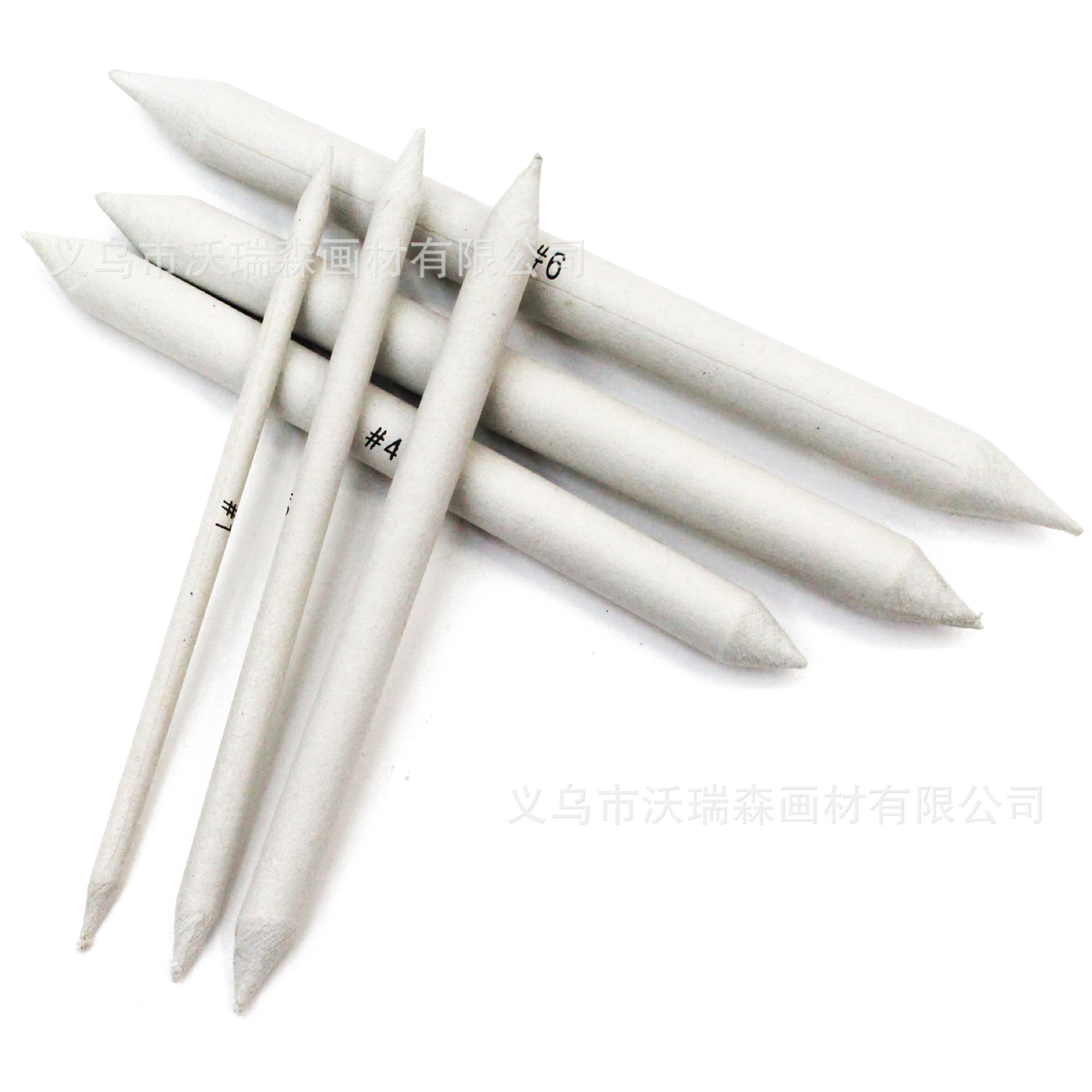 6支装专业素描炭画专用纸擦笔彩色铅笔晕染效果工具paperstump产品图