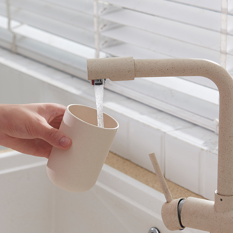 竹纤维环保牙刷盒便携收纳旅行洗漱杯创意洗漱套装户外出差漱口杯细节图