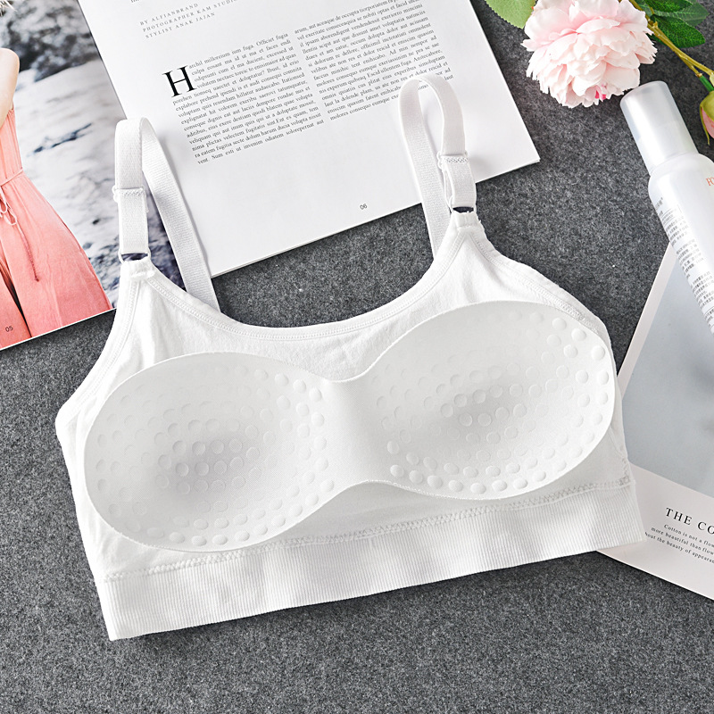 New Seamless Threaded Women's Sports Bra With Bra Pad Back Wrap Adjustable Strap Vest Application Scenario