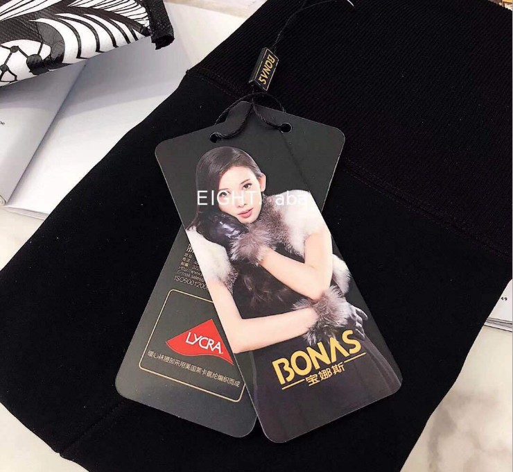 宝娜斯暖心袜连脚踩脚高腰收复显瘦打底裤正品细节图