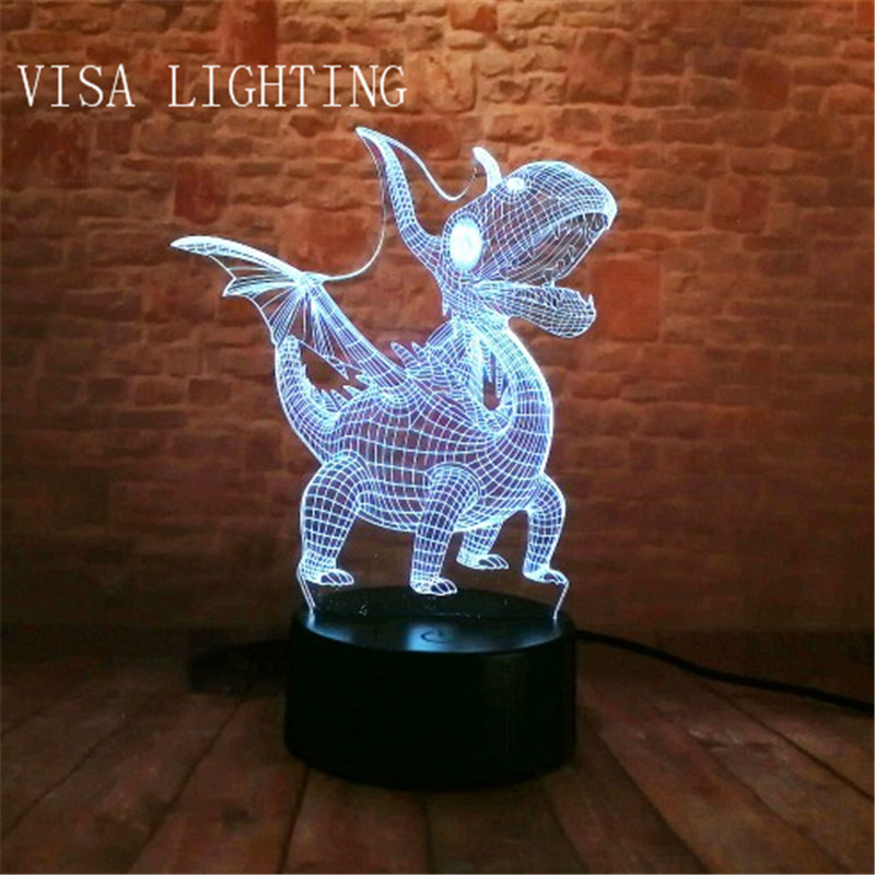 3d light Pterosaur dinosaur led night light, acrylic ambient decorative light, bedroom children's room light Application Scenario