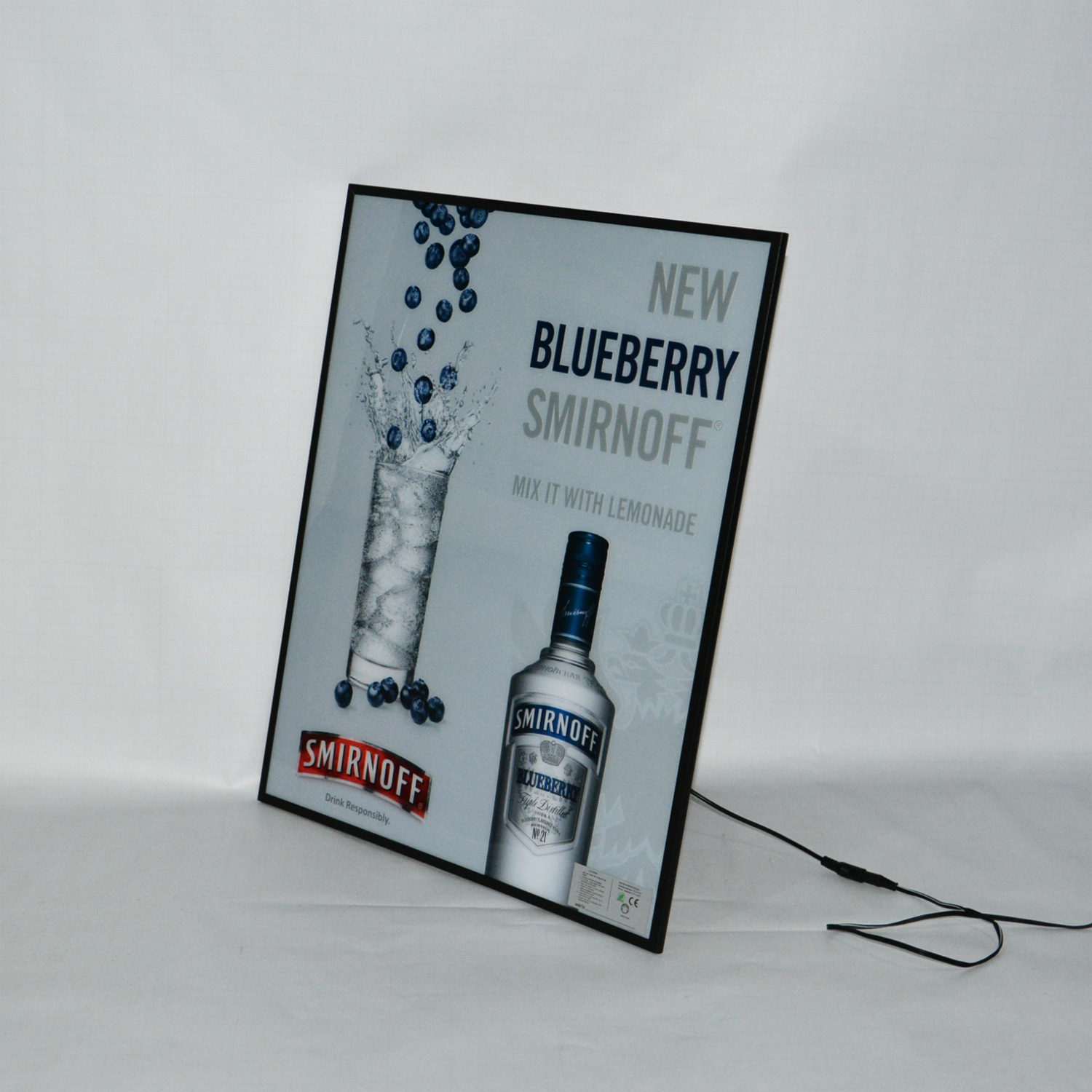 Cold light flash advertising flash effect can be customized EL cold light dynamic advertising
