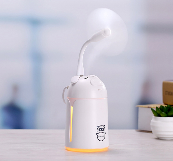 Moe pig humidificador 3 en 1 mini hogar hidratador de escritorio mini coche USB humidificador Specification image