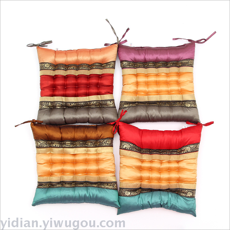 Hundred million point new creative imitation silk chair cushion brocade lace decorative cushion home manufacturers wholesale supply thumbnail