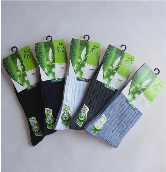 商务男士袜子批发 新款男士竹纤维中筒棉袜 男袜