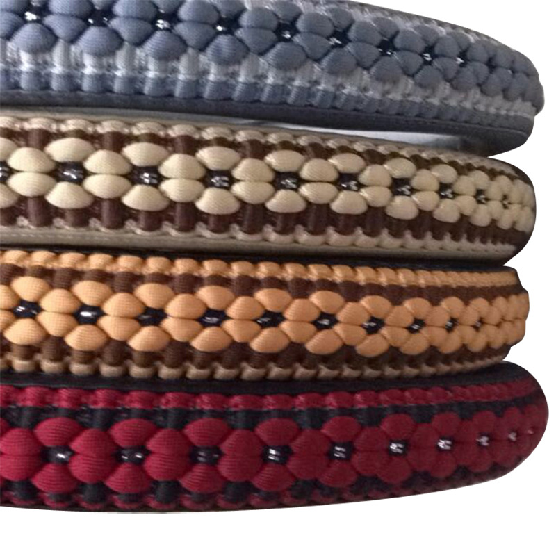 2017汽车方向盘套汽车内饰用品车用手缝方向盘把套 厂家批发产品图