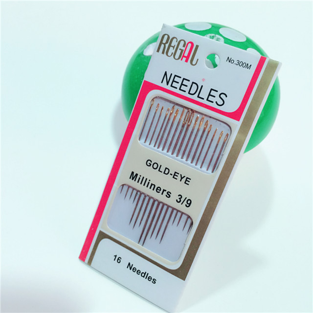 厂家代理家用工业用针白板金尾针大眼针手缝针针织用针钢针