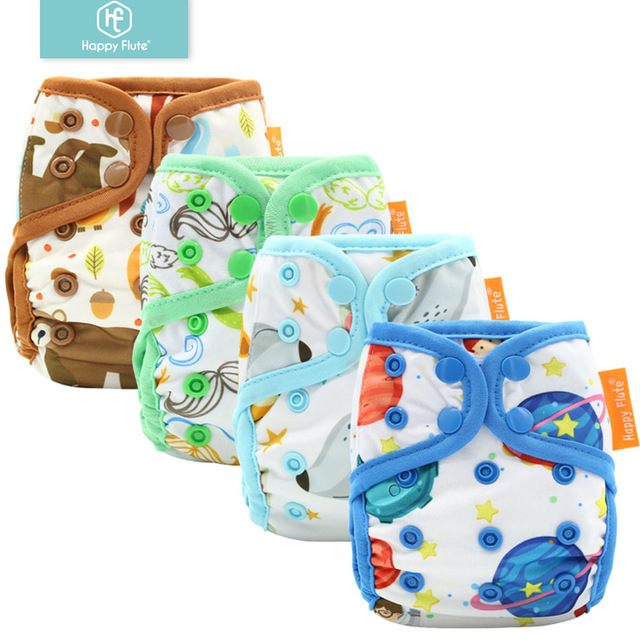 Dark Adjustment to Happyflute newborn cloth urine pants Waterproof breathable urine pants can be recycled with a hood suitable for 3-5kg babies thumbnail
