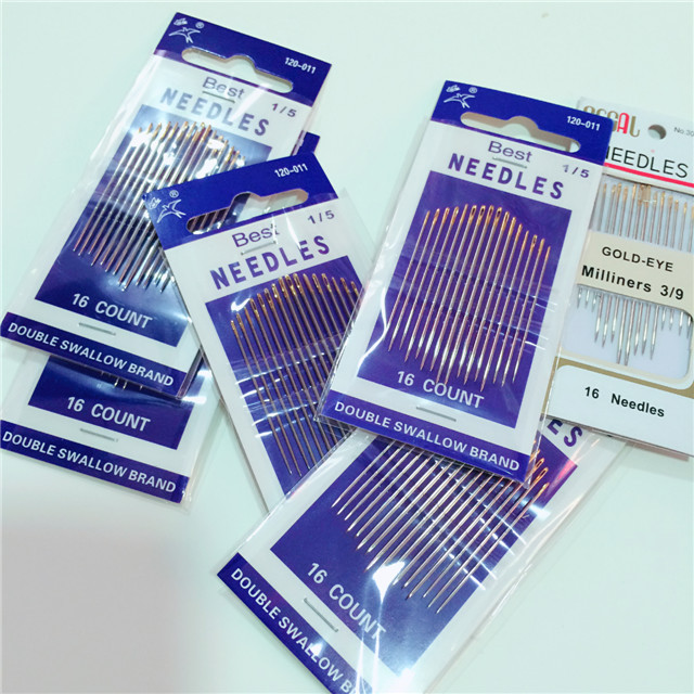 厂家代理家用工业用针白板金尾针大眼针手缝针针织用针钢针产品图