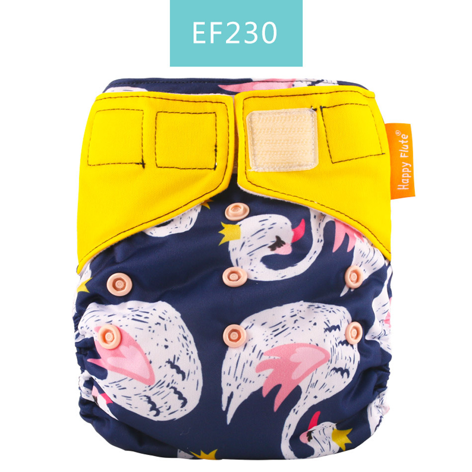 尿裤批发快乐笛魔术贴 夜用型可洗布尿裤 超级吸水宝宝舒适一整夜细节图