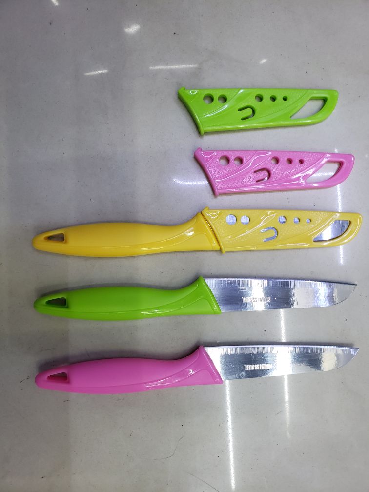 Candy color fruit knife stainless steel melon and fruit  paring knife portable  knife thumbnail