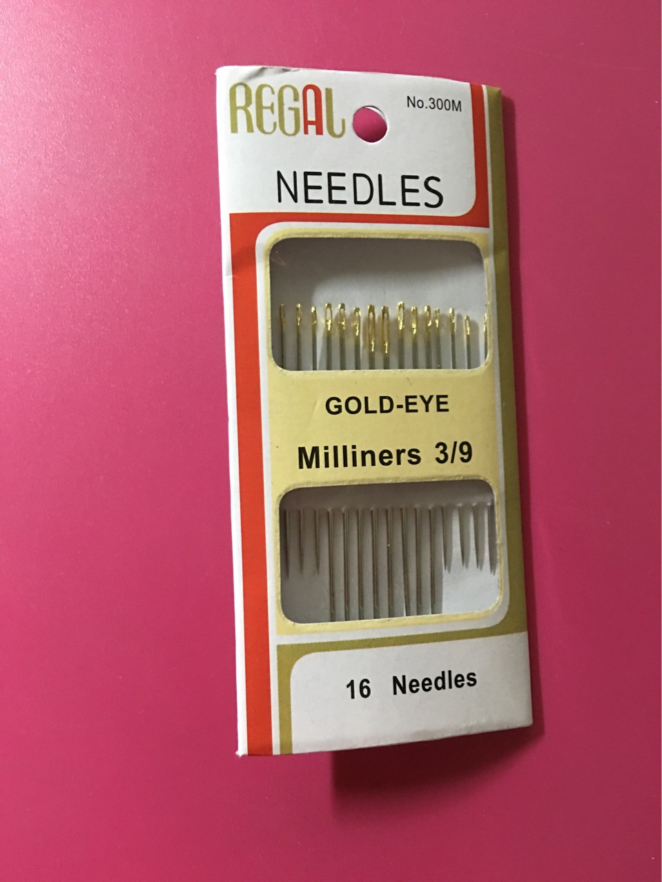 厂家直销 16枚金尾针3/9精细碳钢家用便携多用途手缝针批发产品图