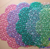 New best-selling transparent plum blossom water droplet bathroom mat, bathroom anti-slip mat, PVC anti-slip mat, massage mat, bathtub mat details Picture