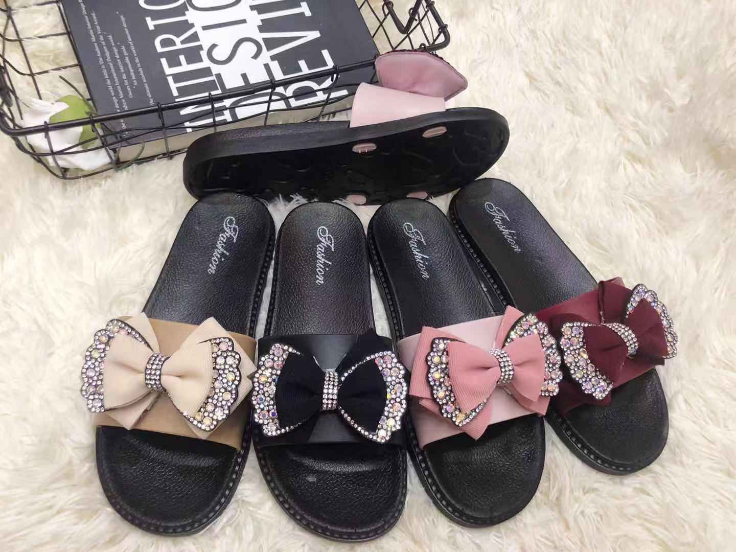 Cute bow women's slippers Women's sandals sandals