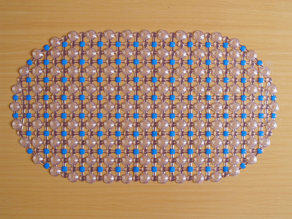 Colored water droplet bathroom mat, anti-slip mat, bathtub mat, PVC anti-slip mat, PVC floor mat details Picture