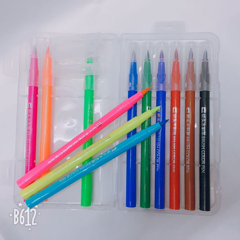 1222-12 Color Washable Painting Graffiti Watercolor Pens School Supplies Office Supplies Specification drawing