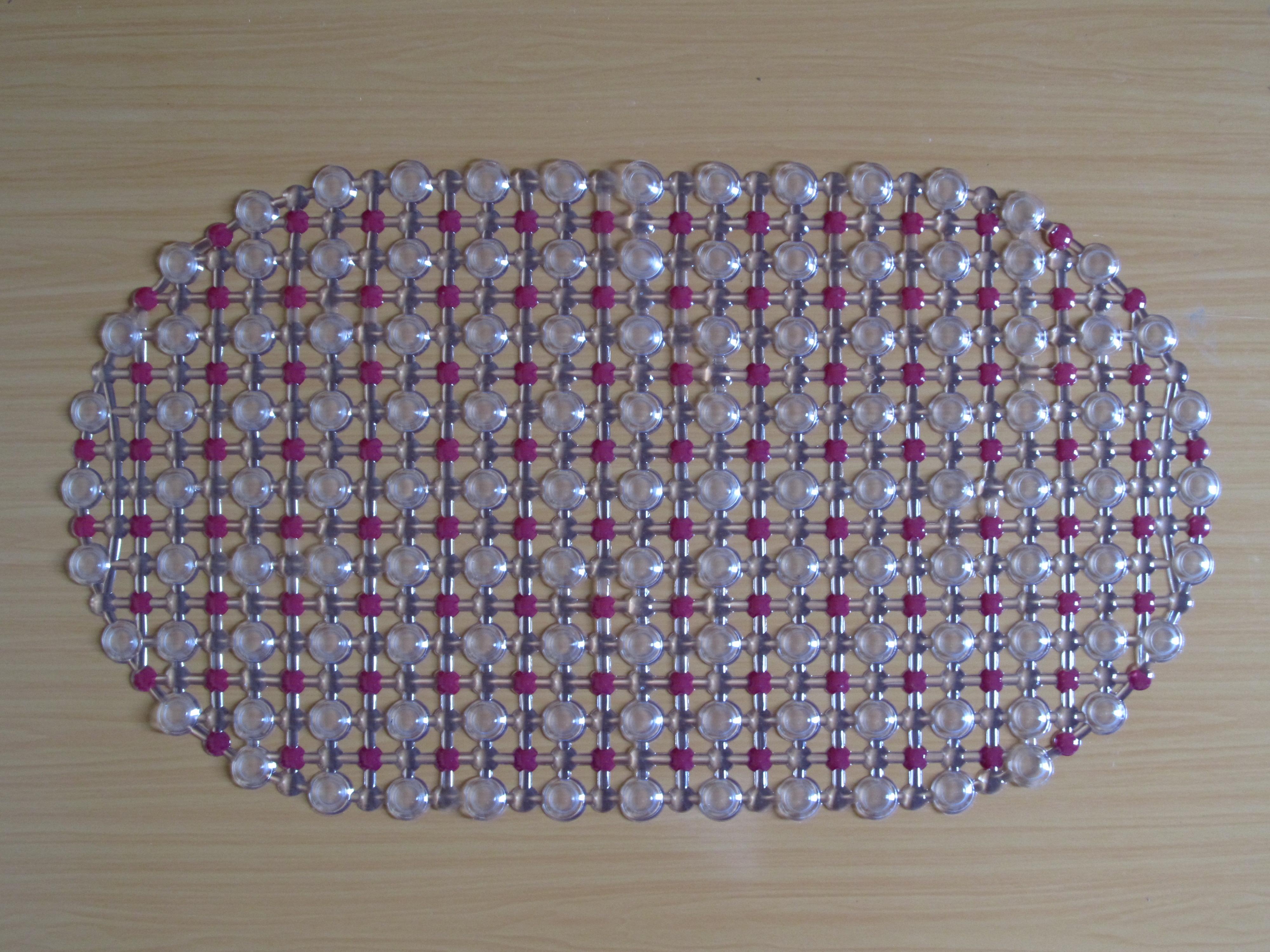Colored water droplet bathroom mat, anti-slip mat, bathtub mat, PVC anti-slip mat, PVC floor mat full figure