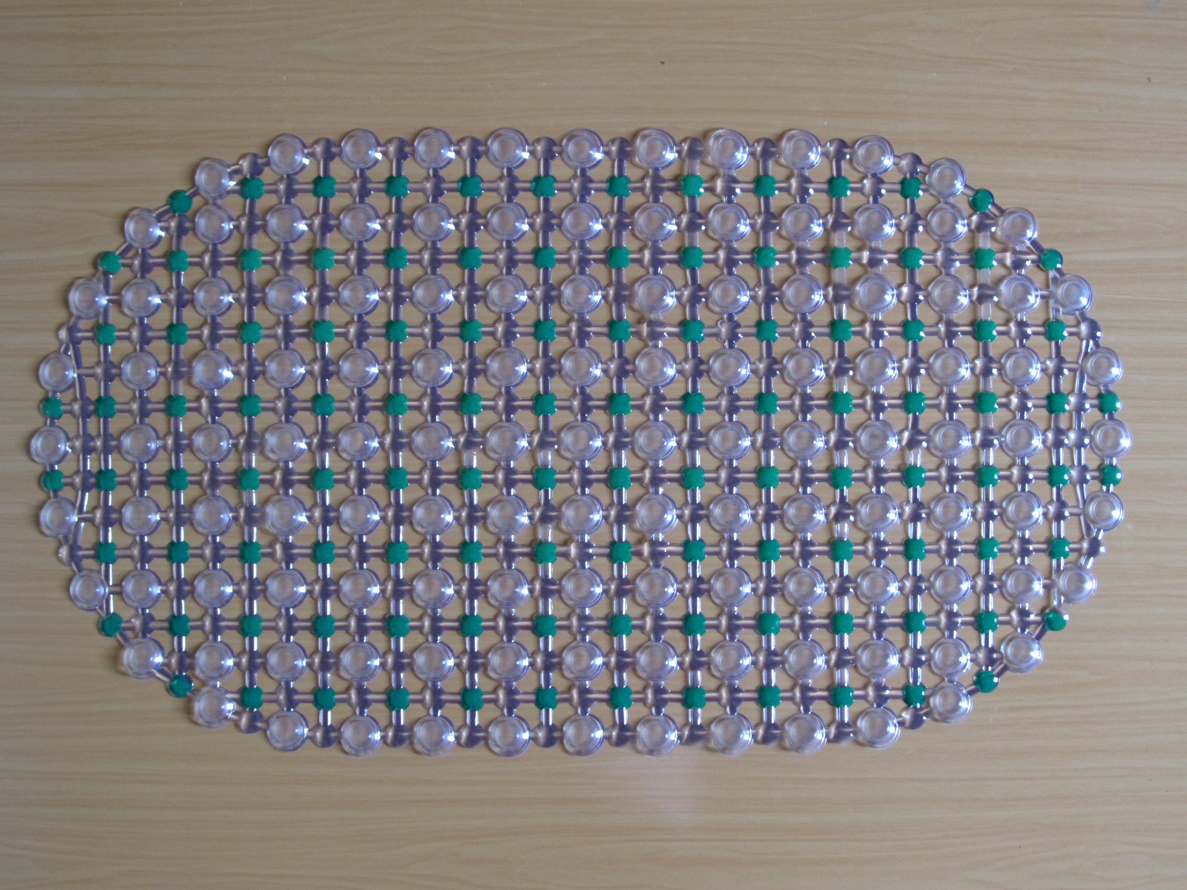 Colored water droplet bathroom mat, anti-slip mat, bathtub mat, PVC anti-slip mat, PVC floor mat Specification drawing