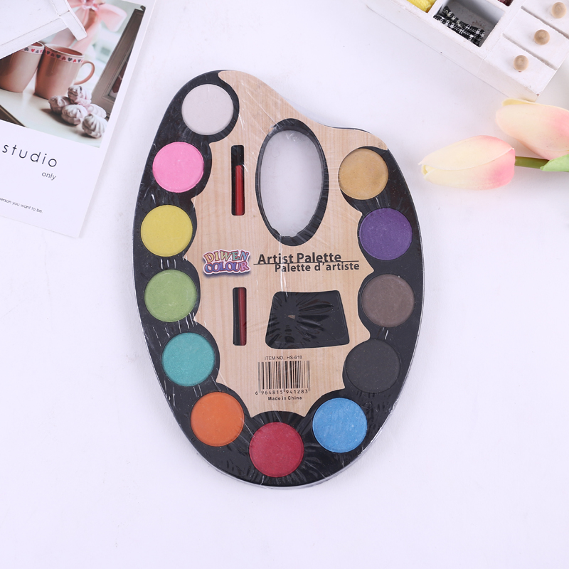 美术颜料实物图