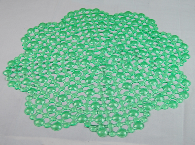 New best-selling transparent plum blossom water droplet bathroom mat, bathroom anti-slip mat, PVC anti-slip mat, massage mat, bathtub mat Application Scenario