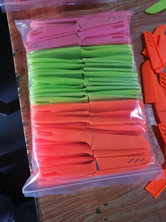 Caramelo color frutas cuchillos acero inoxidable melón frutas pelar cuchillo cuchillo portátil Specification image