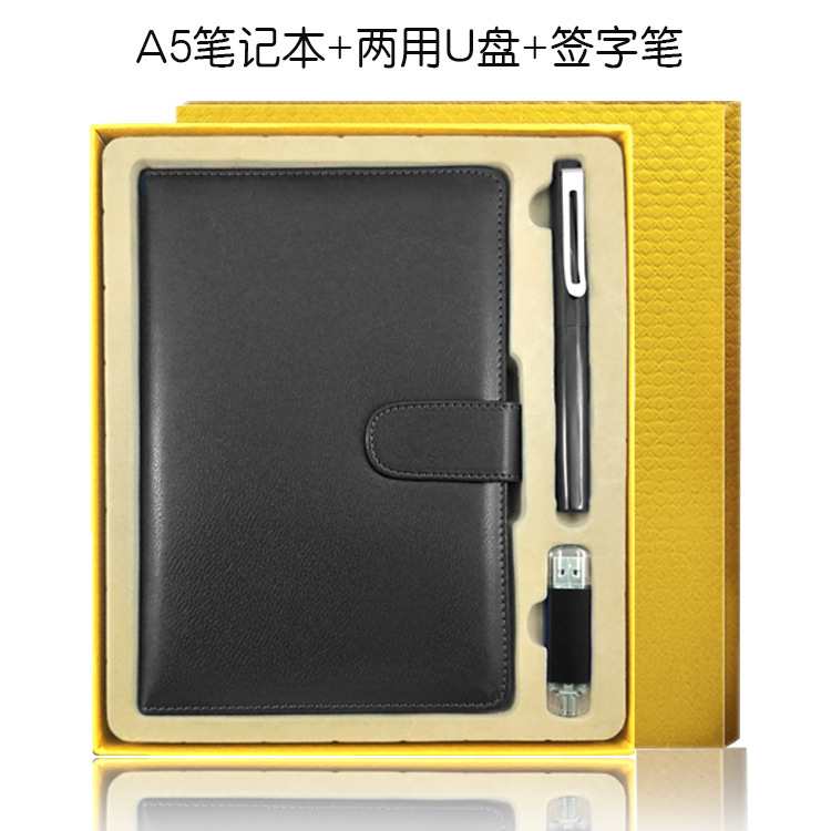 Customized A5 Business notebook gift set, logo notebook stationery, practical office supplies, engraved patterns Application Scenario