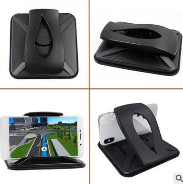 车载手机支架 创意多功能 中控台仪表台硅胶吸盘架 导航手机支架产品图